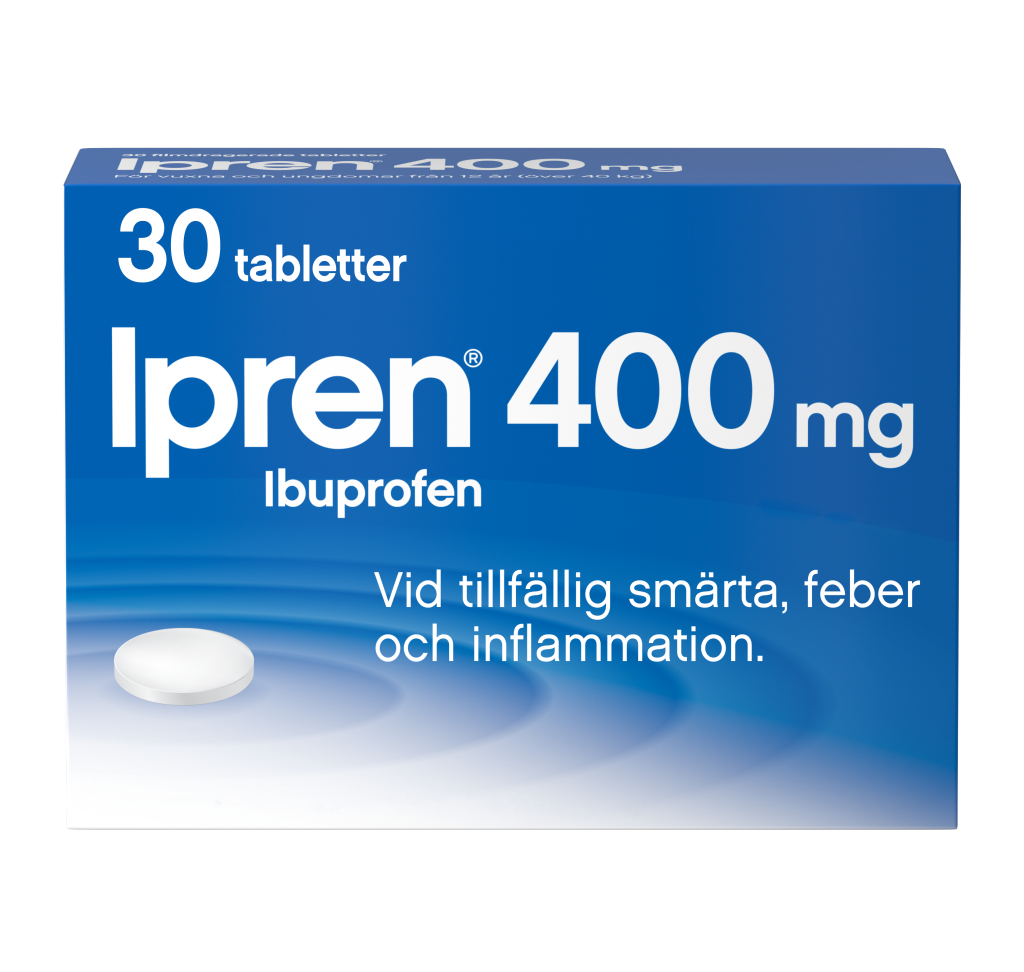 En bild på en förpackning av Ipren 400 mg 30 tabletter