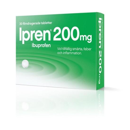 En bild på en förpackning av Ipren 200mg tabletter